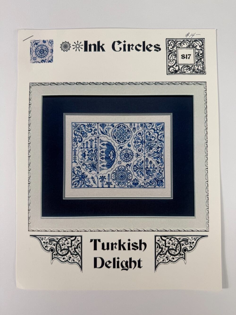 Ink Circles "Turkish Delight" Counted Cross Stitch Chart / Pattern